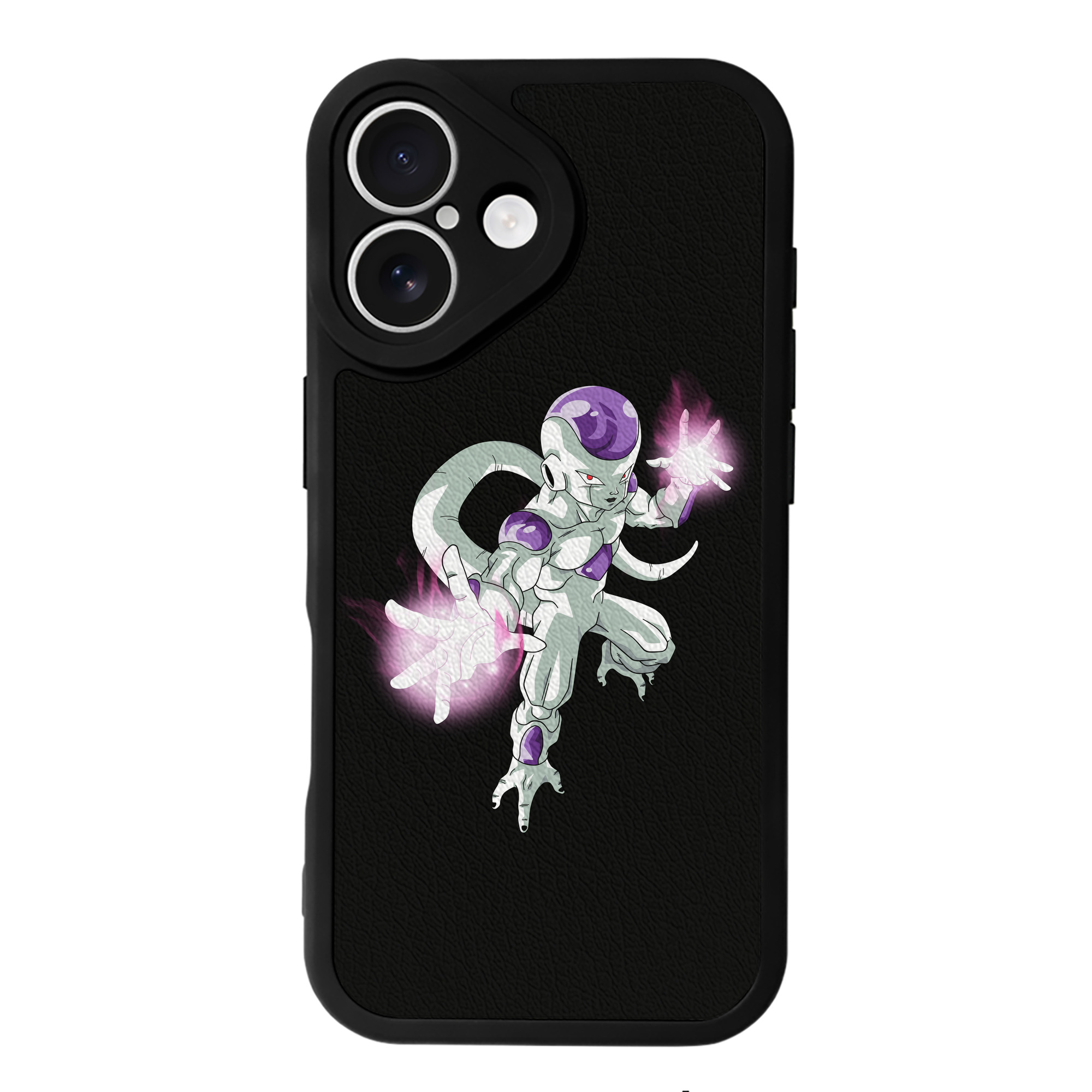 （画像用） ドラゴンボール フリーザ DRAGON BALL Frieza 【iPhone 16シリーズ対応】シリコンスマホケース（レザー調） 材質：シリコン